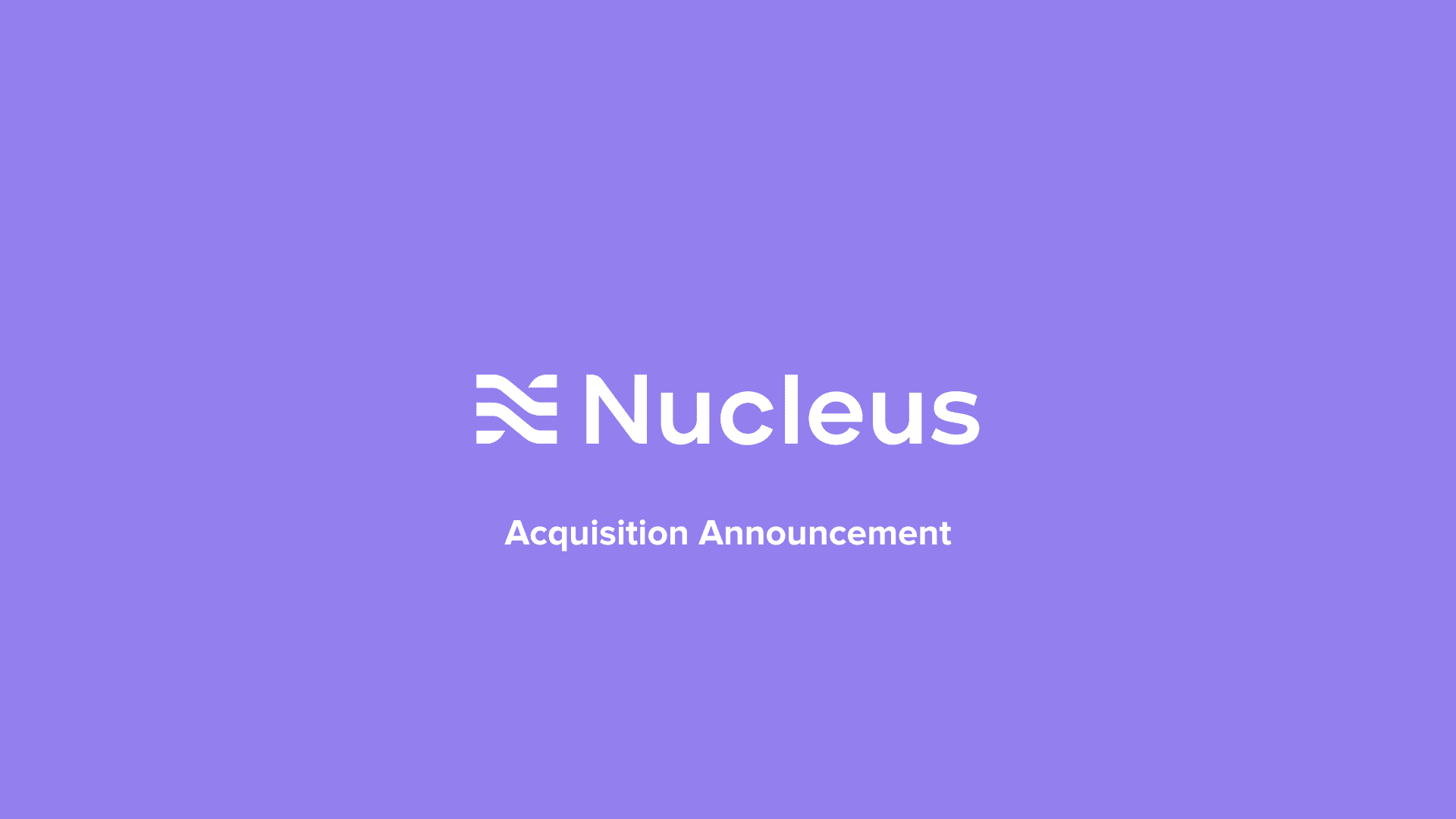 Nucleus Healthcare logo and acquisition announcement